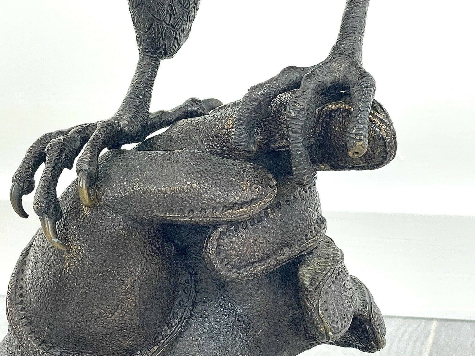 photo for sale Bronze Falcon, Perched Upon A Falconers Glove   In The Manner Of Gallo