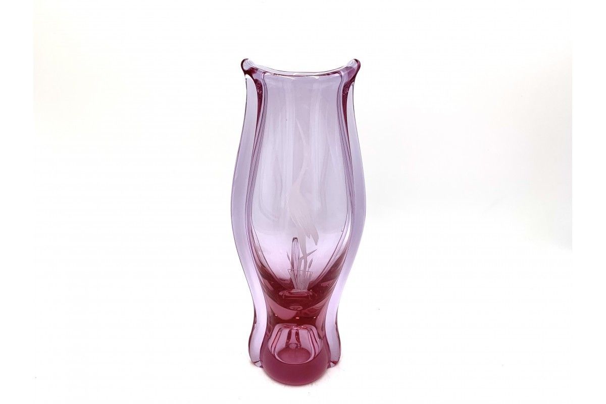 Pink Vase, M. Klinger Zelezny Brod, Czechoslovakia, 1960s photo furniture