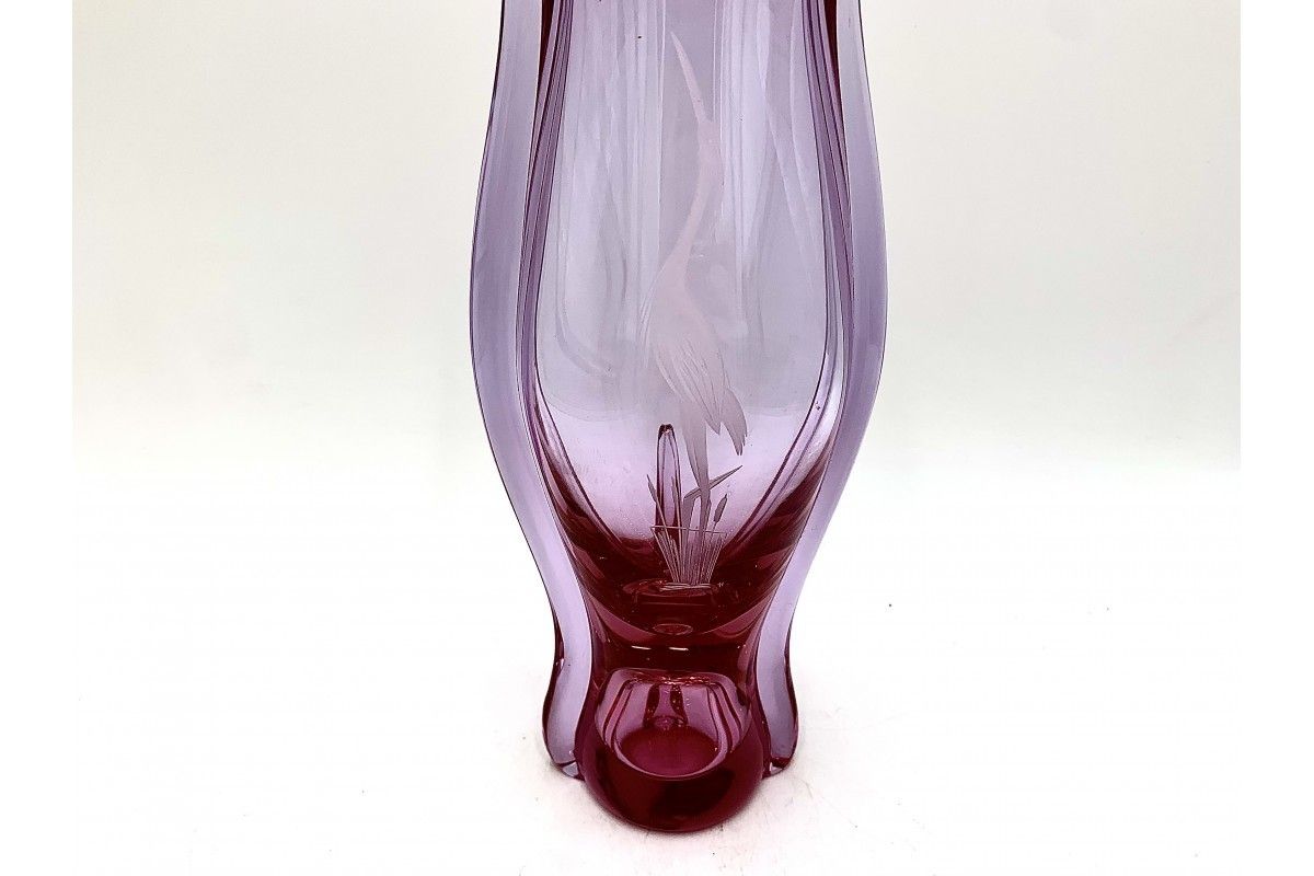 Pink Vase, M. Klinger Zelezny Brod, Czechoslovakia, 1960s photo 55.0