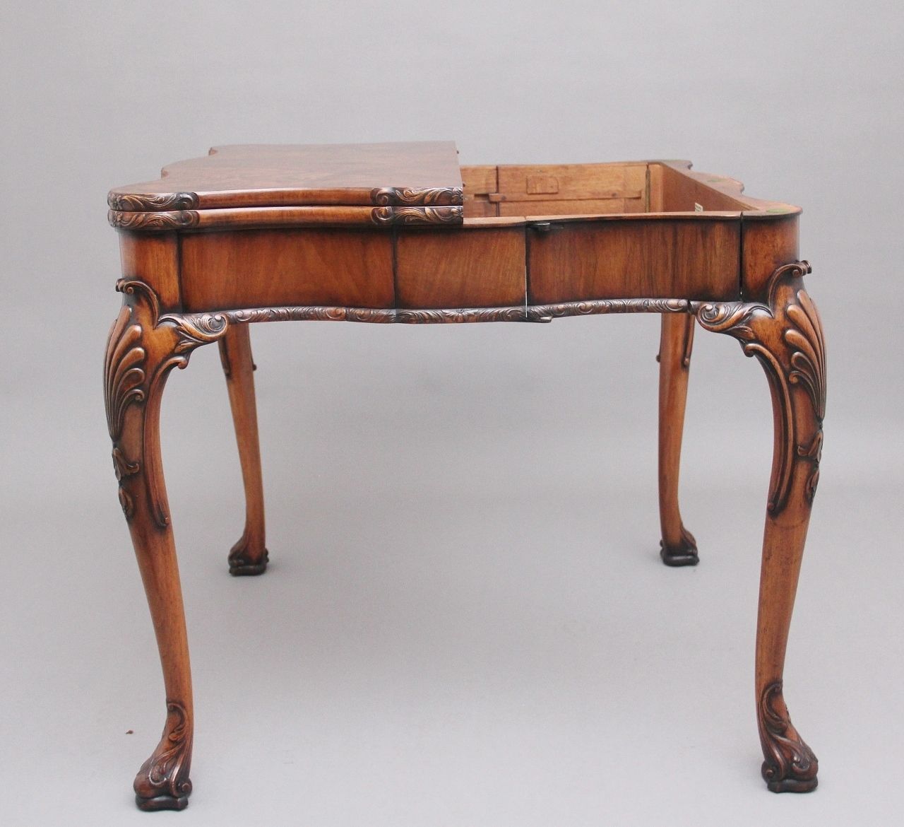 Early 20th Century Walnut Card Table By Howard & Co London photo for sale
