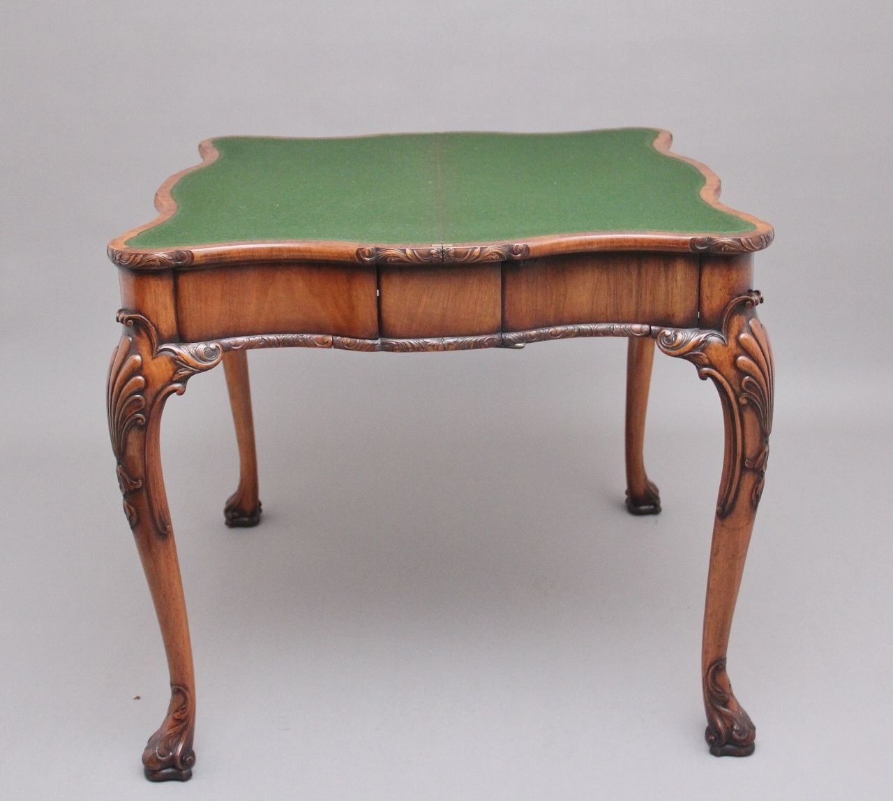 Early 20th Century Walnut Card Table By Howard & Co London photo Furniture