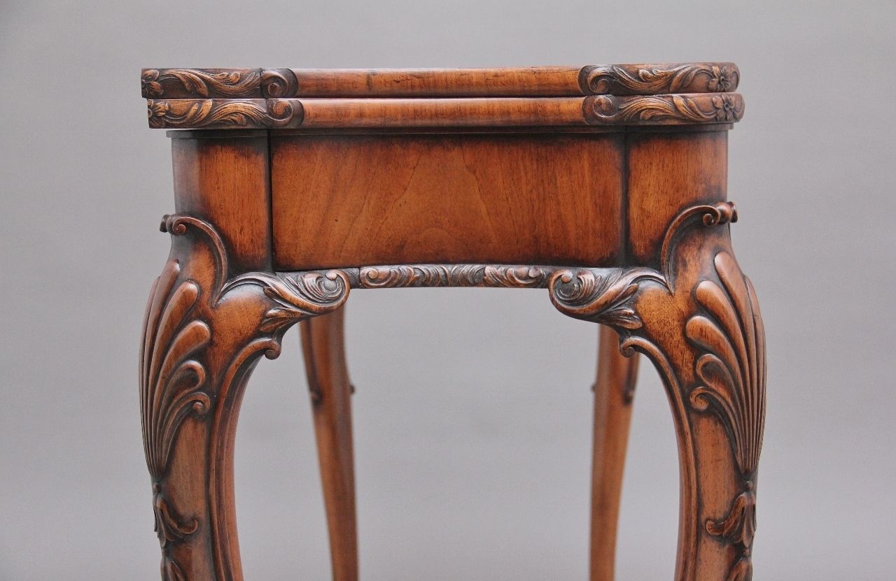 Early 20th Century Walnut Card Table By Howard & Co London photo vinterior