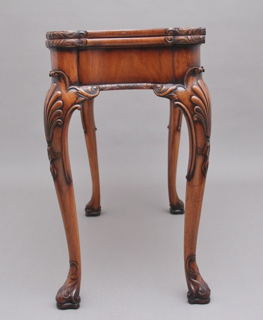 Early 20th Century Walnut Card Table By Howard & Co London photo vintage