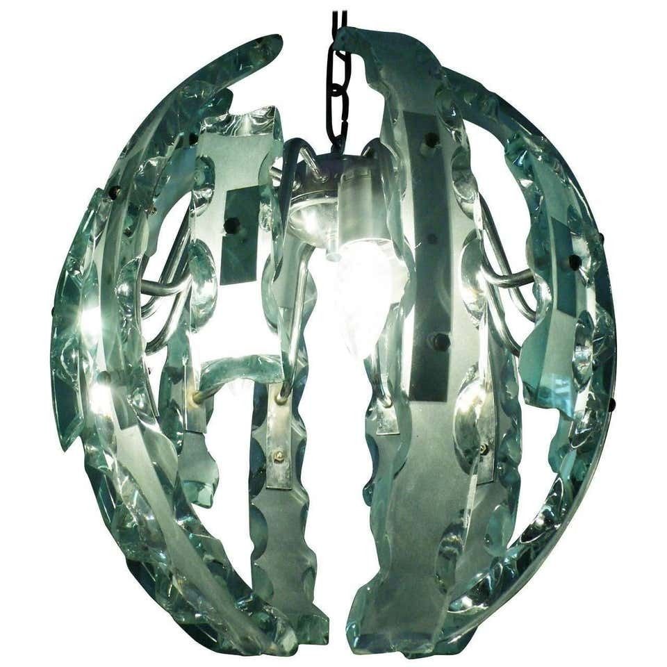 Ovoid Pendant In The Fontana Arte Style, Murano, 1970s photo furniture