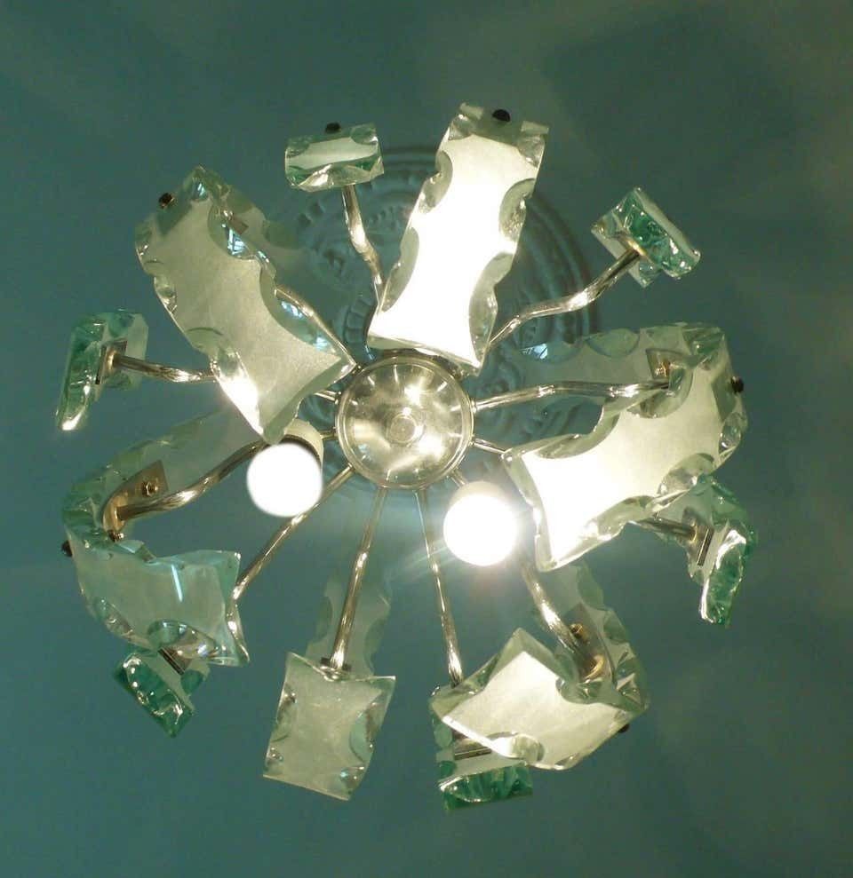 Ovoid Pendant In The Fontana Arte Style, Murano, 1970s photo for sale