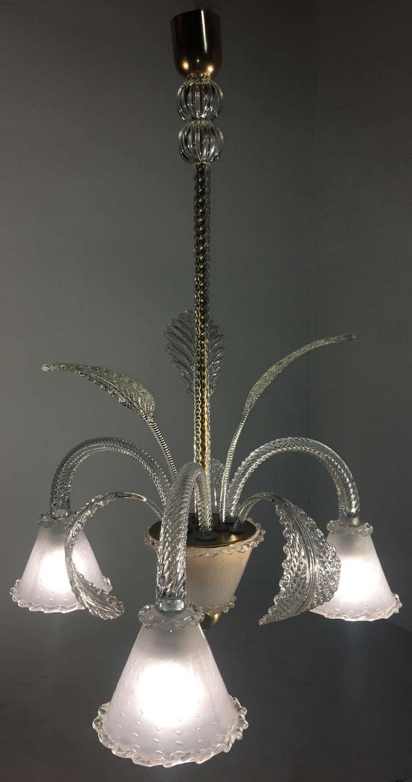 Chandelier By Barovier & Toso, Murano, 1940s photo furniture