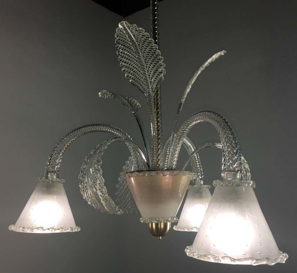 photo furniture Chandelier By Barovier & Toso, Murano, 1940s