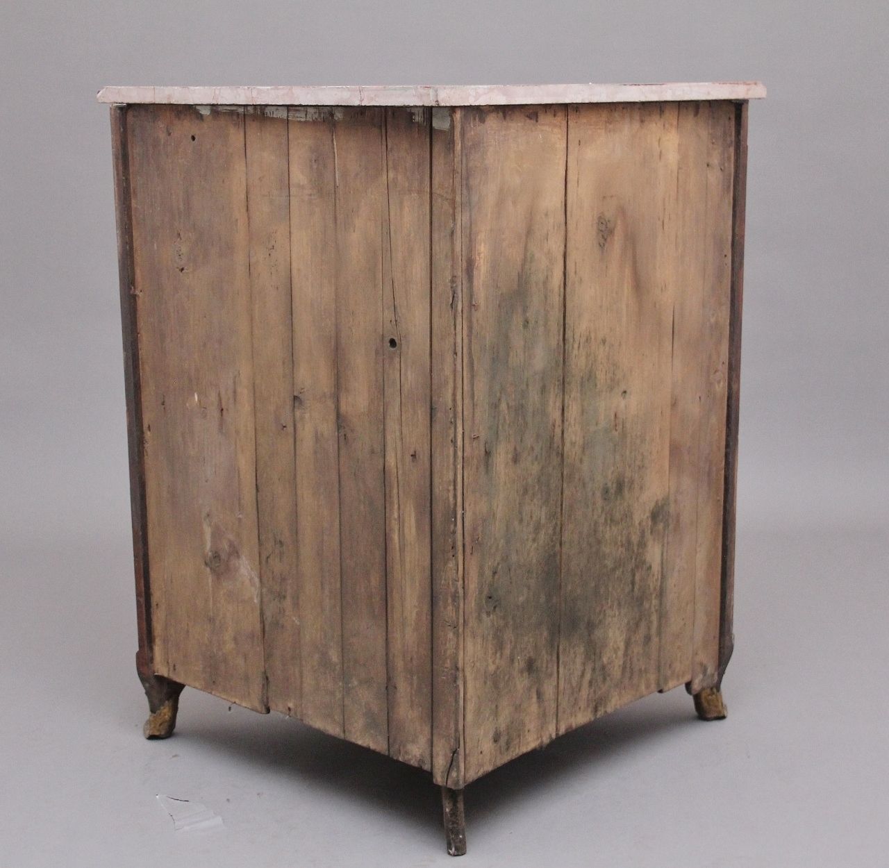 18th Century French Inlaid Tulipwood And Marble Top Corner Cupboard photo Furniture