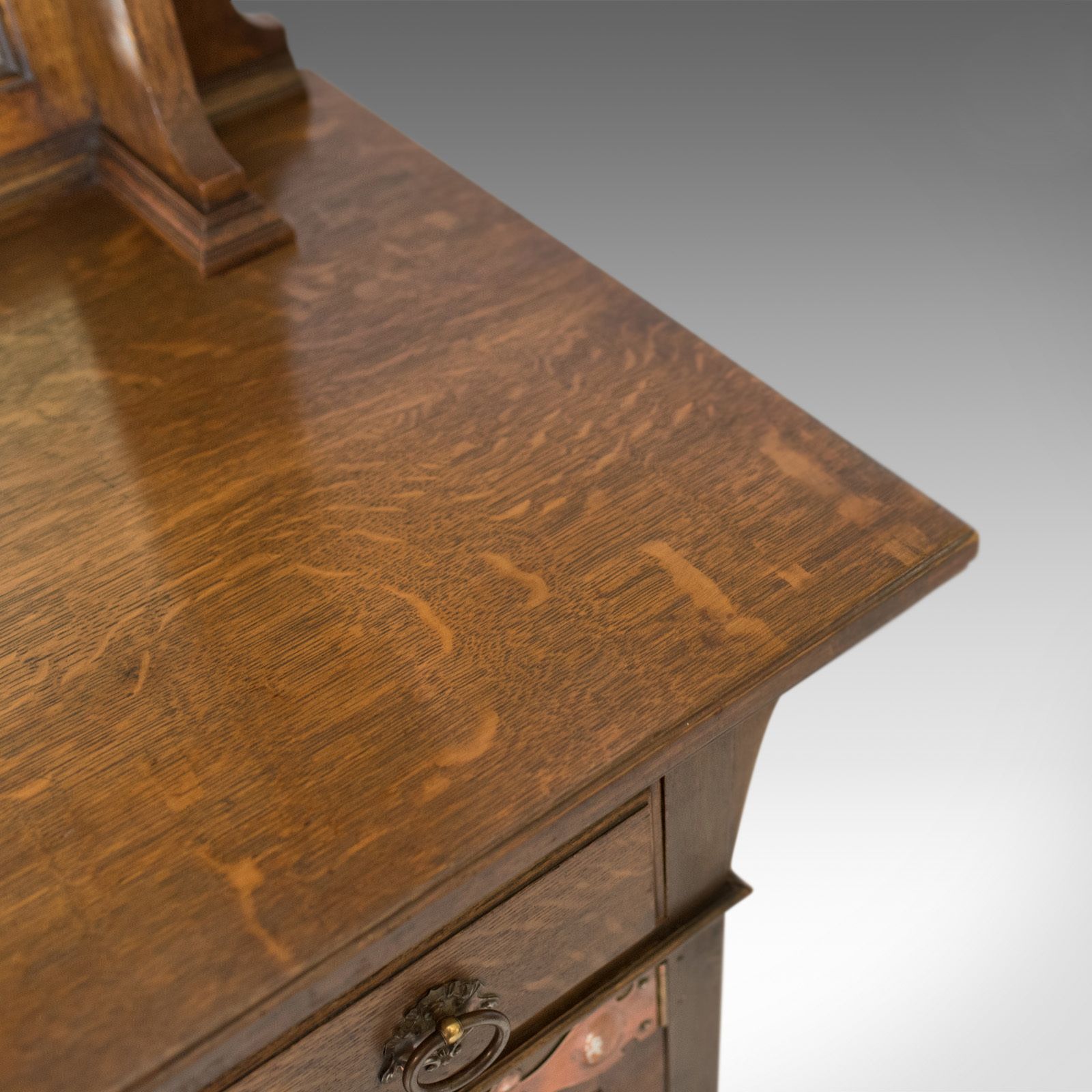 photo for sale Antique Sideboard, English Oak, Arts & Crafts Cabinet, Liberty Taste, Circa 1900