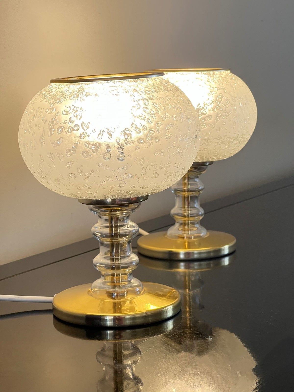 Pair Of Midcentury Table Lamps By Doria Leuchten photo Lighting