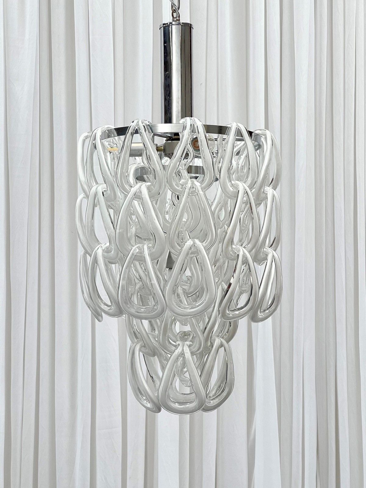 Vistosi Chandelier Designed By Angelo Mangiarotti photo furniture