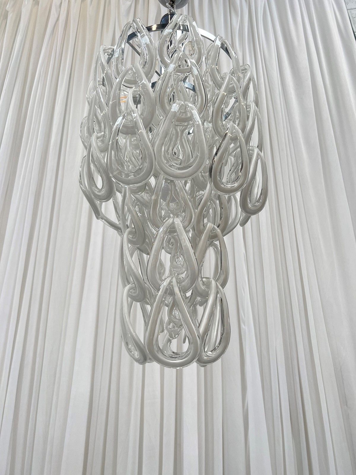 Lighting Vistosi Chandelier Designed By Angelo Mangiarotti photo