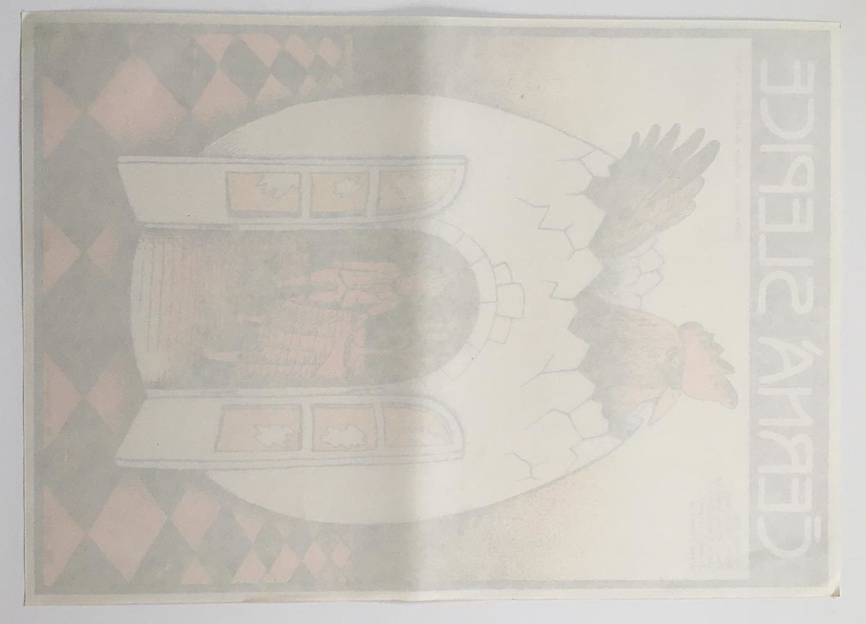 Original Film Poster, The Black Hen, Or Living Underground, Jiří Fixl, 1982, Genuine Czech Vintage Print photo vinterior