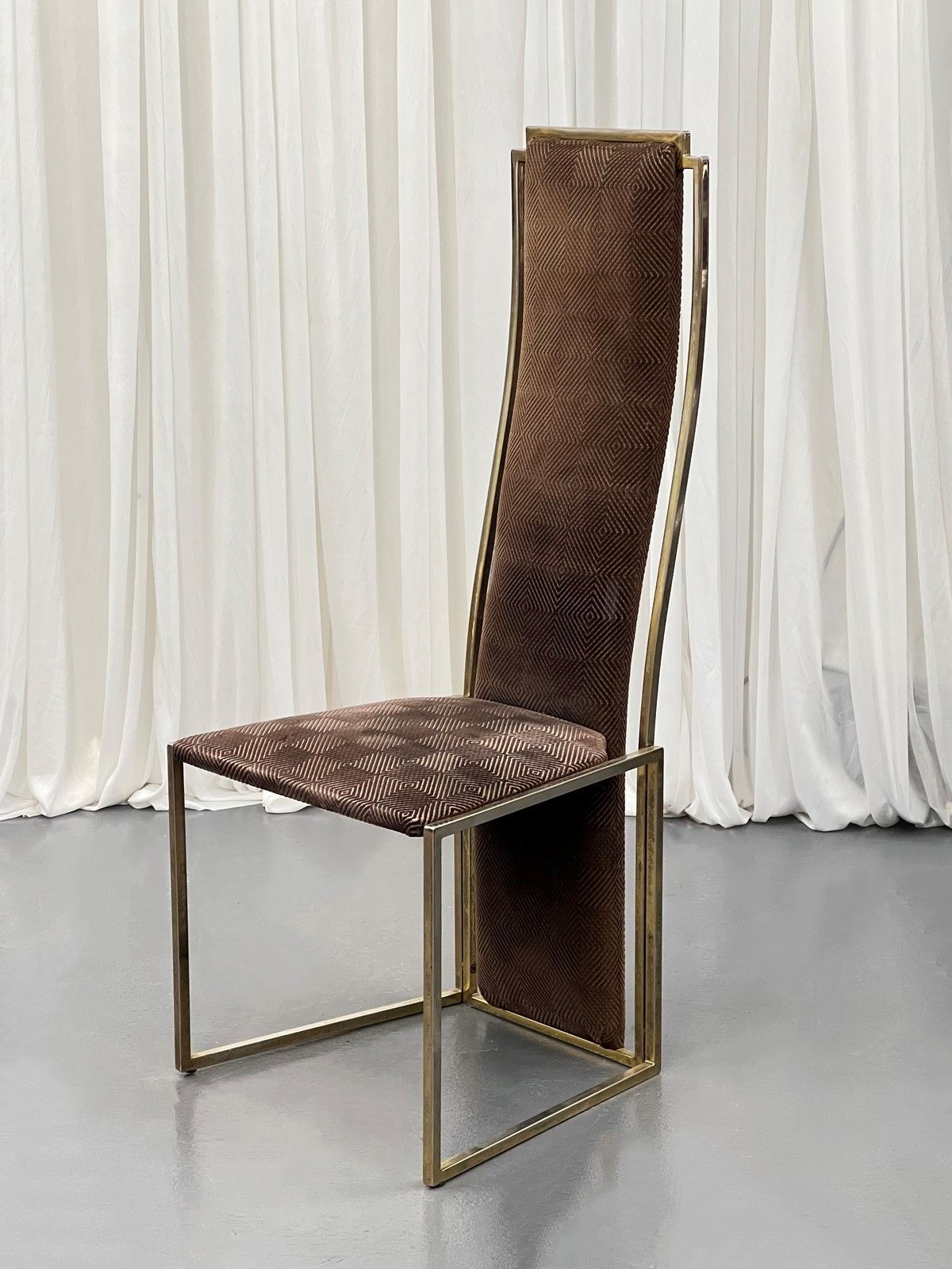 Exceptional & Rare Dining Chairs By Alain Delon photo for sale