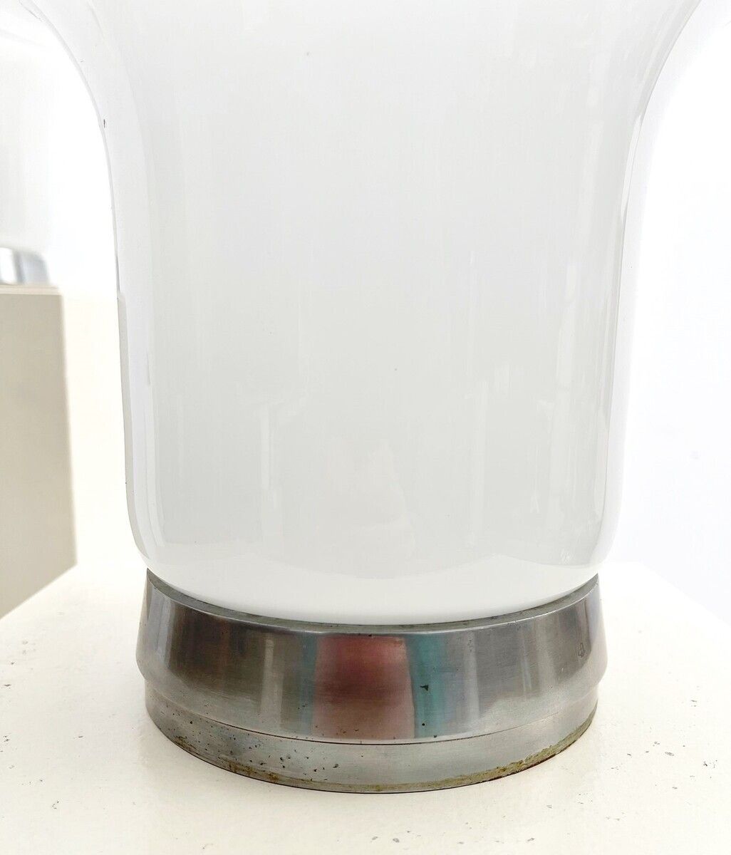 Pair Of Mid Century Murano Glass ''Lesbo'' Table Lamps By Angelo Mangiarotti photo vintage