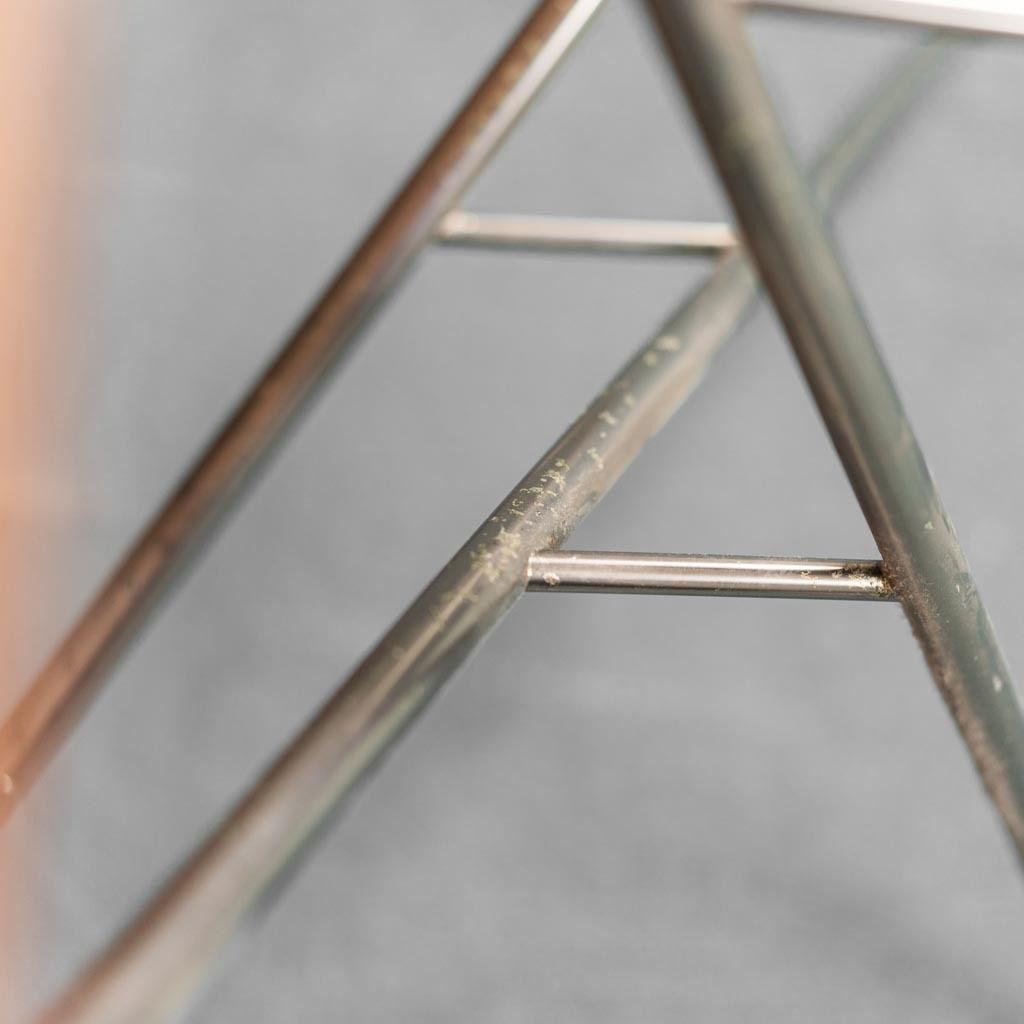 photo for sale Vintage 50s Tubular Metal Wood Coffee Table