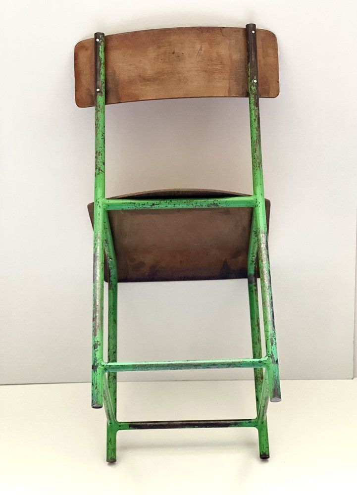Industrial Wooden Chair, 1970s photo for sale