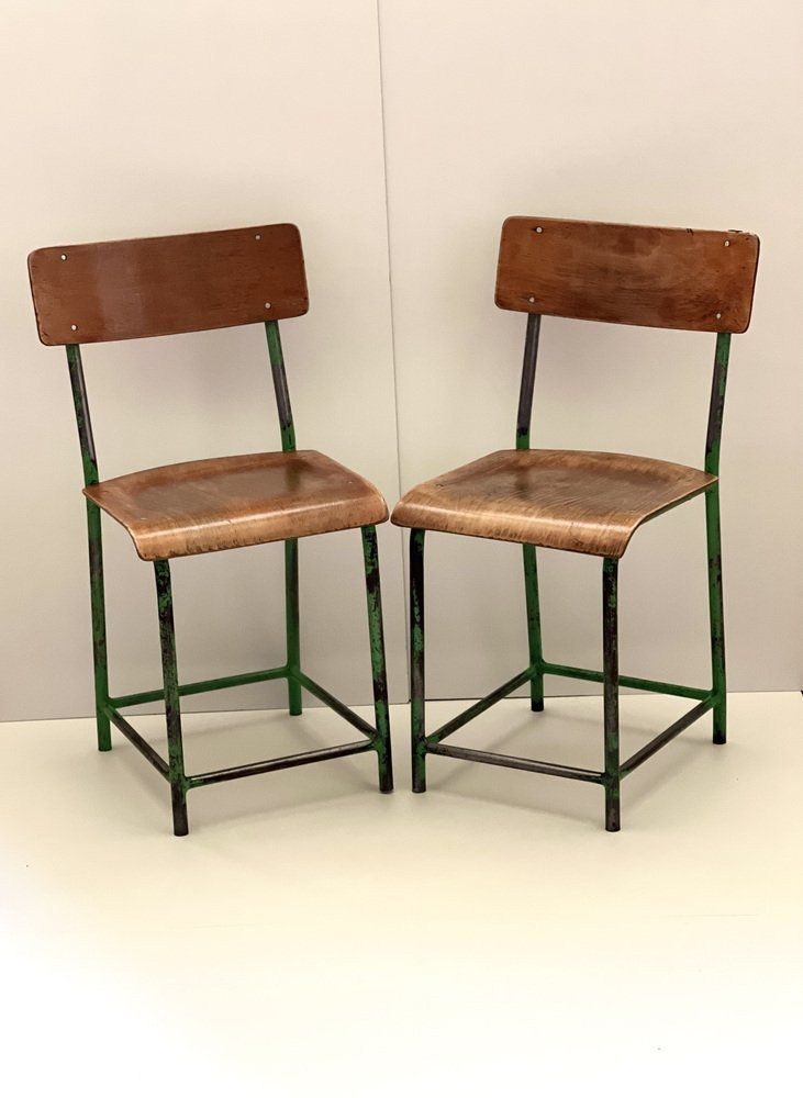 Industrial Wooden Chair, 1970s photo buy