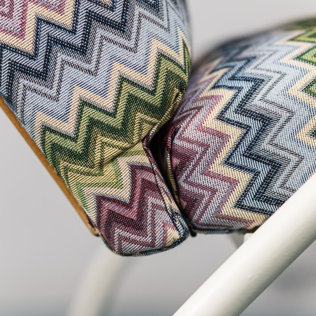 Furniture Pair Of Vintage 70s Missoni Reclining Armchairs photo