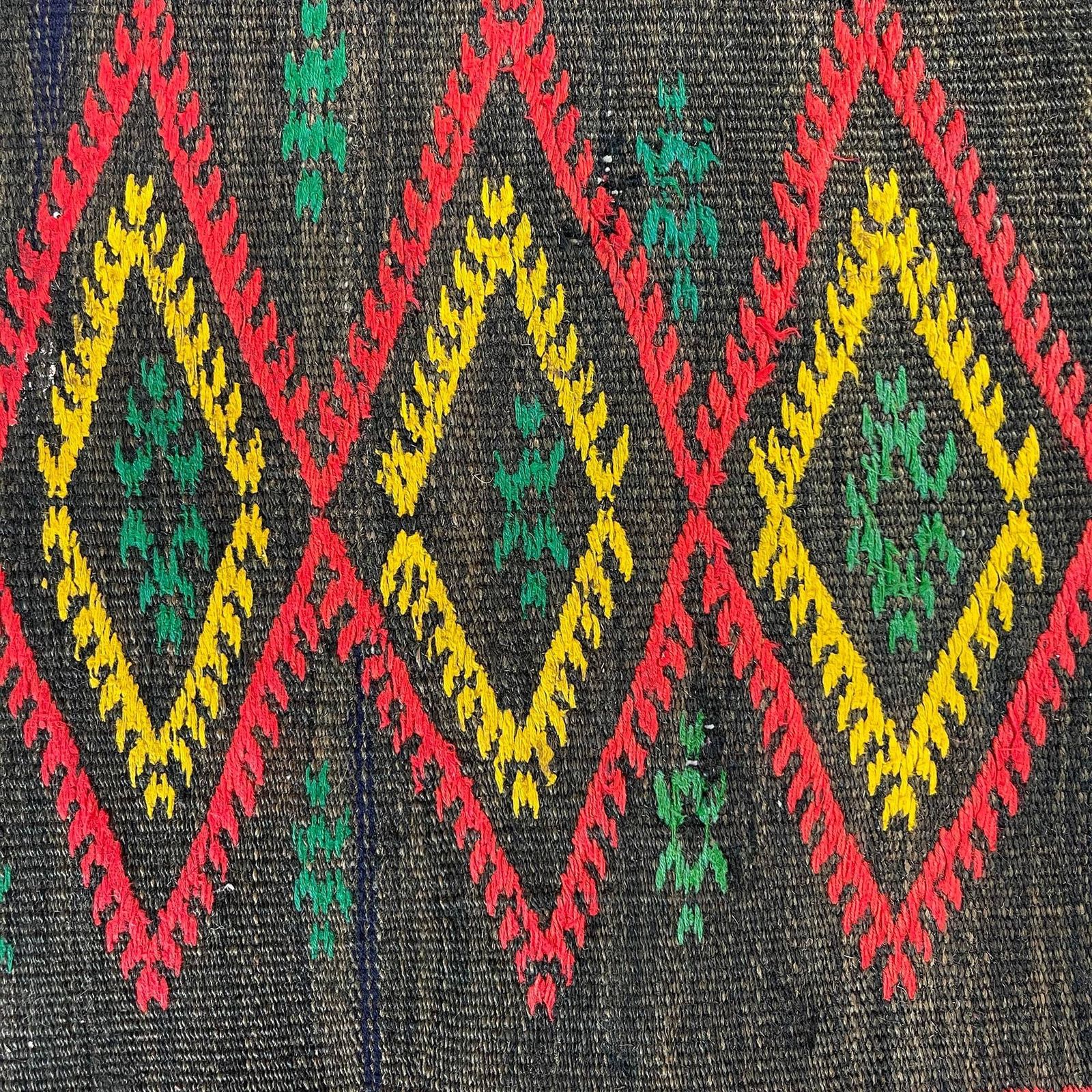 photo for sale Traditional Turkish Mini Kilim Rug , Vintage Anatolian Turkish Kilim Rug , 80 X 48 Cm