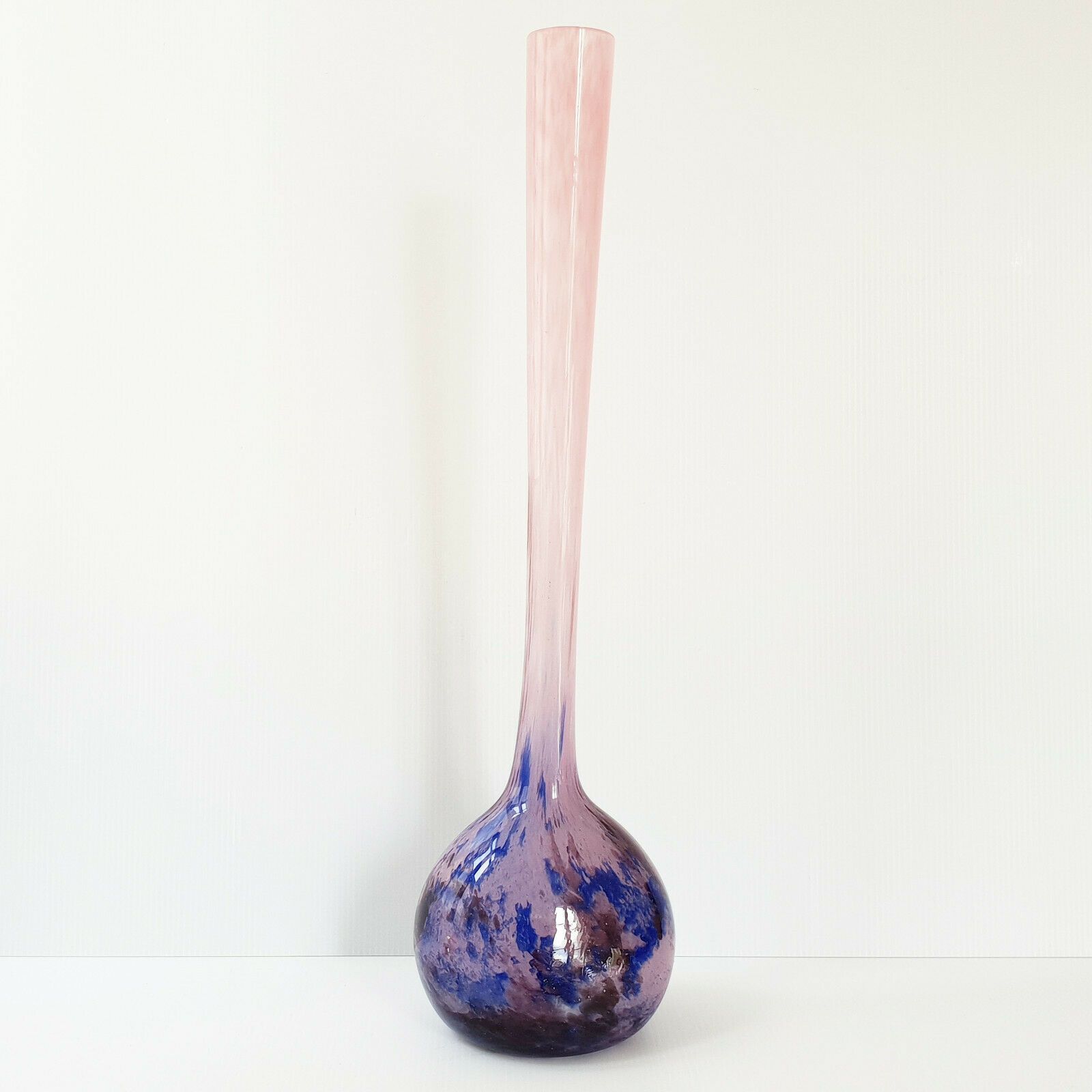 Berluze Vase Art Nouveau 1900 In Dlg Glass Daum Lorrain 1900s