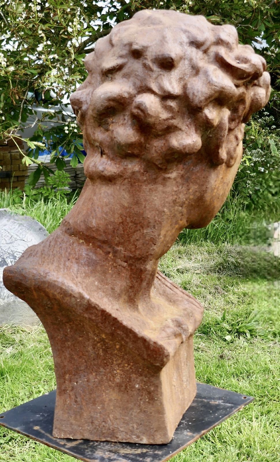 Weathered Cast Iron Statue Of Michelangelo's David photo 1500.0