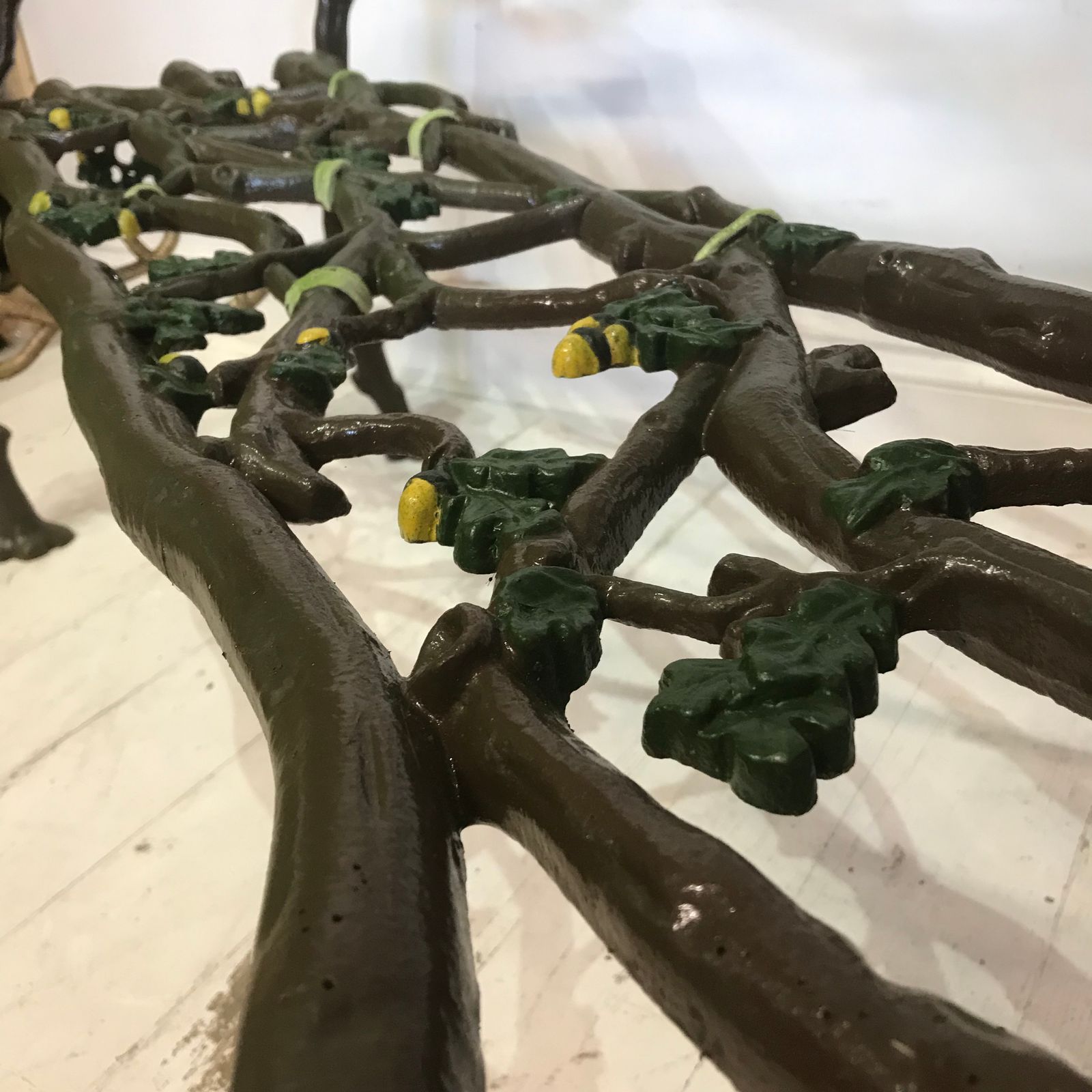 Victorian Cast Iron Serpent And Twig Pattern Garden Seat Or Bench, Circa 1860 photo Garden Furniture