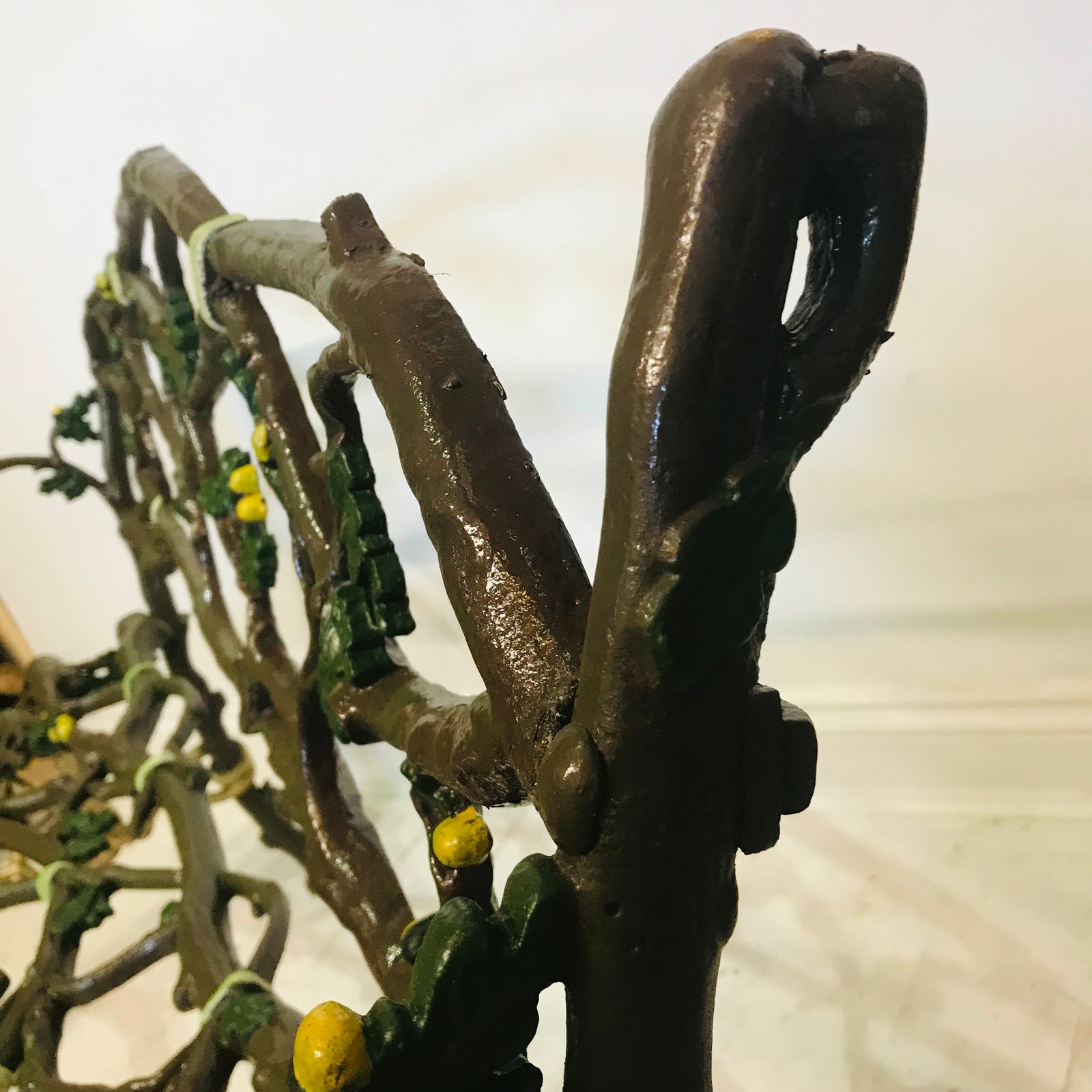 photo furniture Victorian Cast Iron Serpent And Twig Pattern Garden Seat Or Bench, Circa 1860