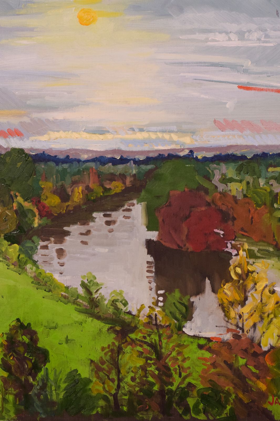 Richmond Terrace, Autumn Sunset photo Kunst