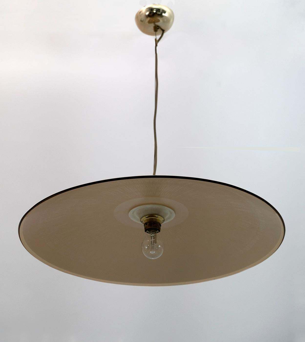 Mid Century Modern Italian Murano Glass Pendant Lamp Murano, 1970s photo for sale