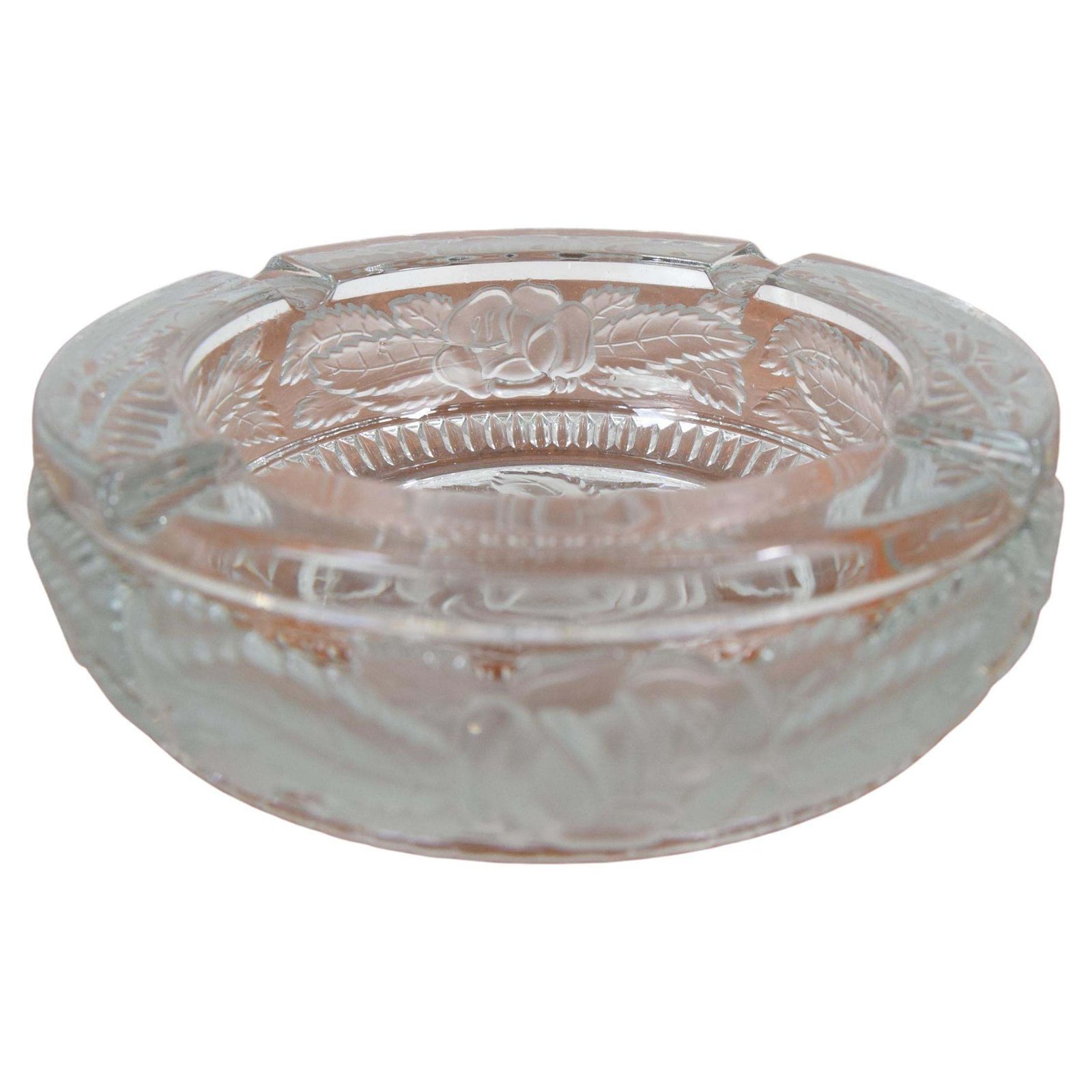 Mid Century Glass Ashtray/Bohemia Cristal, 1950´S