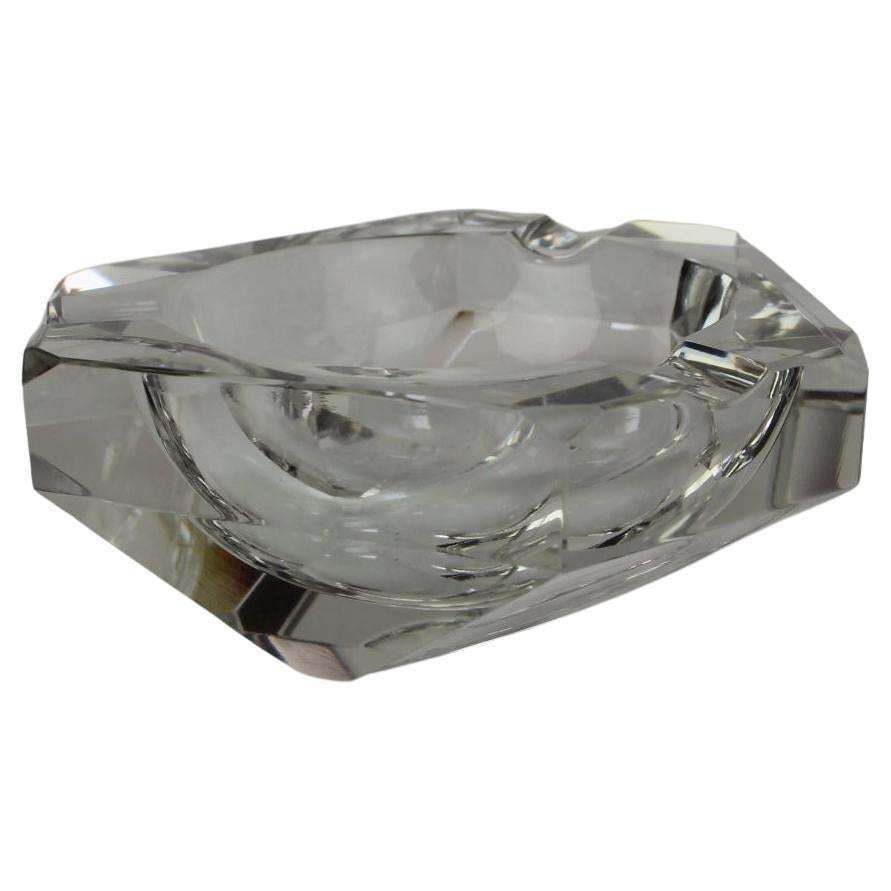 Mid Century Ashtray   Diamond By Bohemia Glass, 1970's photo furniture