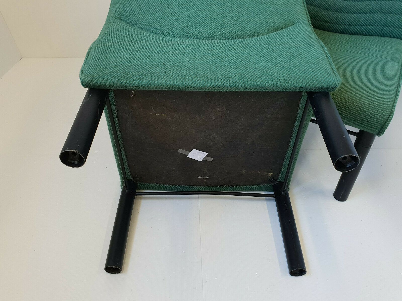 photo furniture Chair Armchair Vintage 1980 In Wool & Steel 80s 1980s Model A