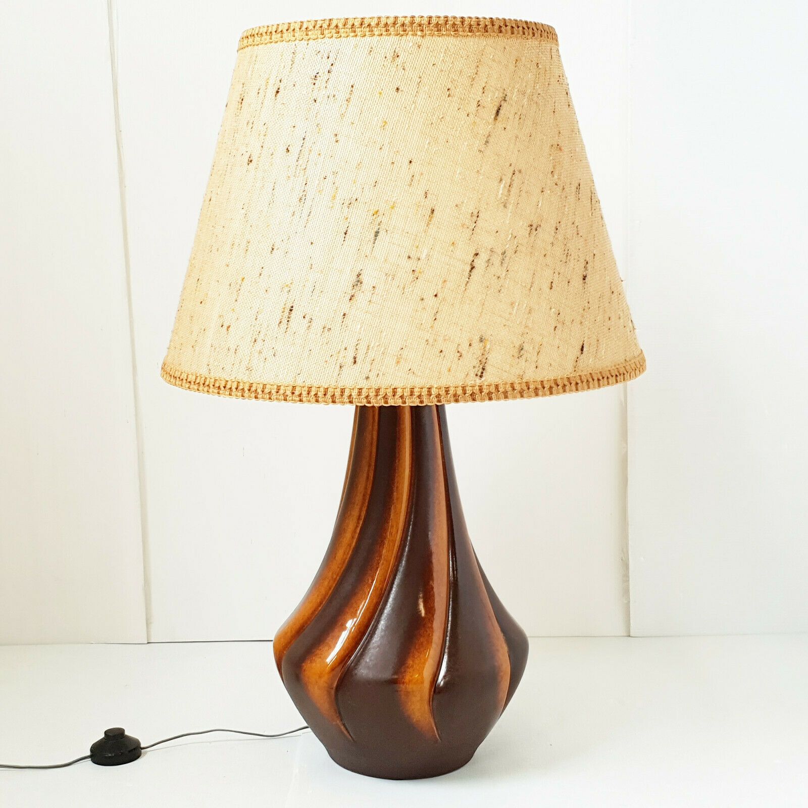 Important Vintage Table Or Floor Lamp 1970 In Ceramic 70s 1970s