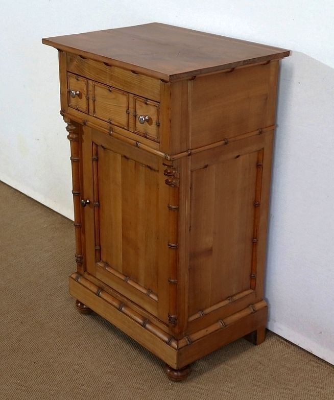 Small Cabinet In Solid Cherry, Bamboo Style, Art Nouveau, Period 1900 photo for sale