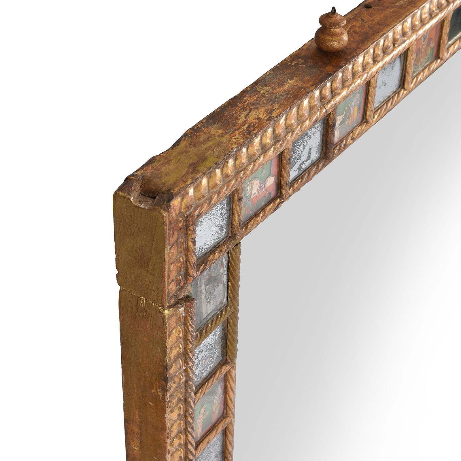 Indian Mirror Made From Baby Jula From Bikaner   Late 18thc photo buy