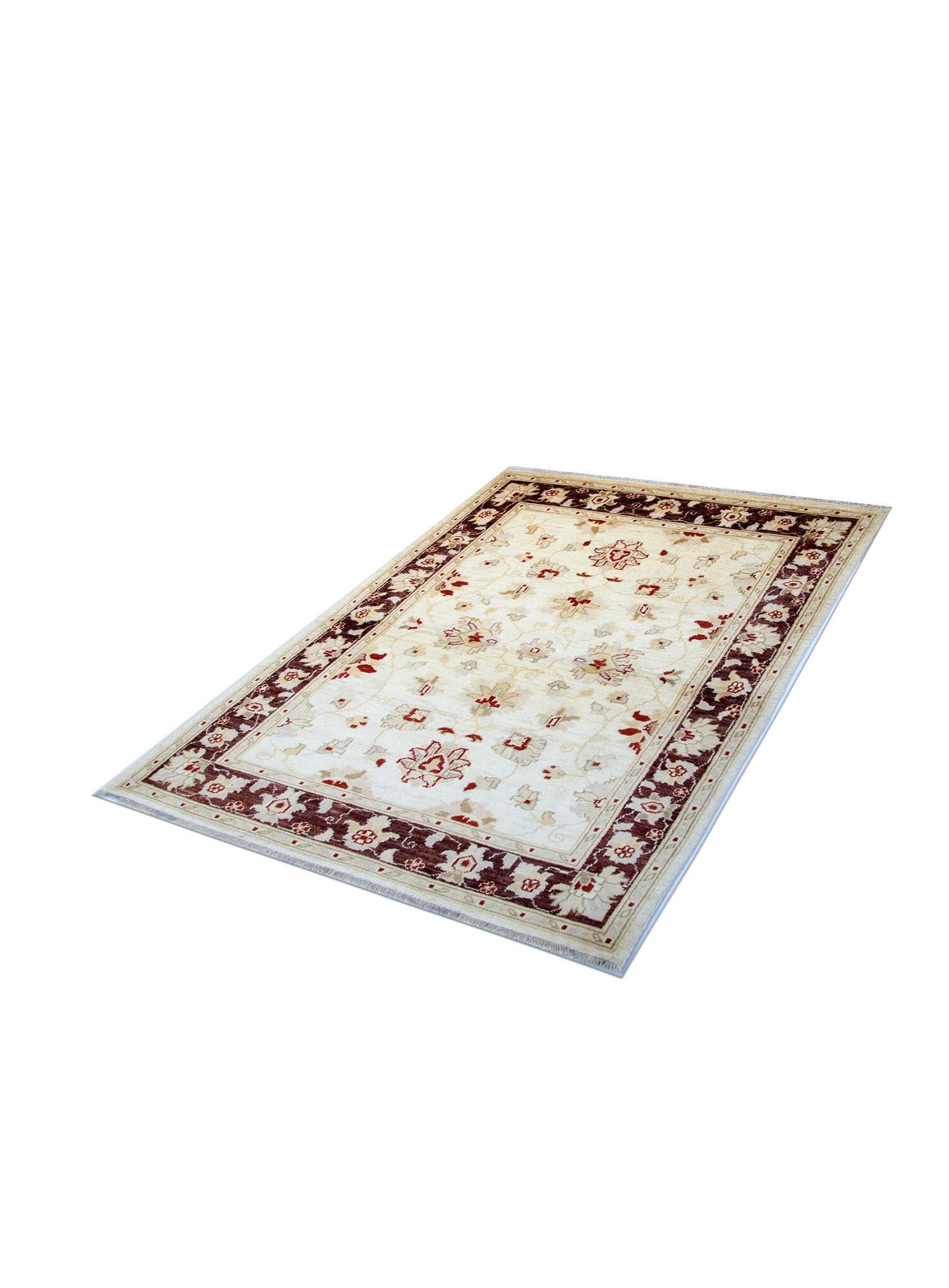 Traditional Ceam Wool Ziegler Rug Handwoven Floral Carpet photo Textiles