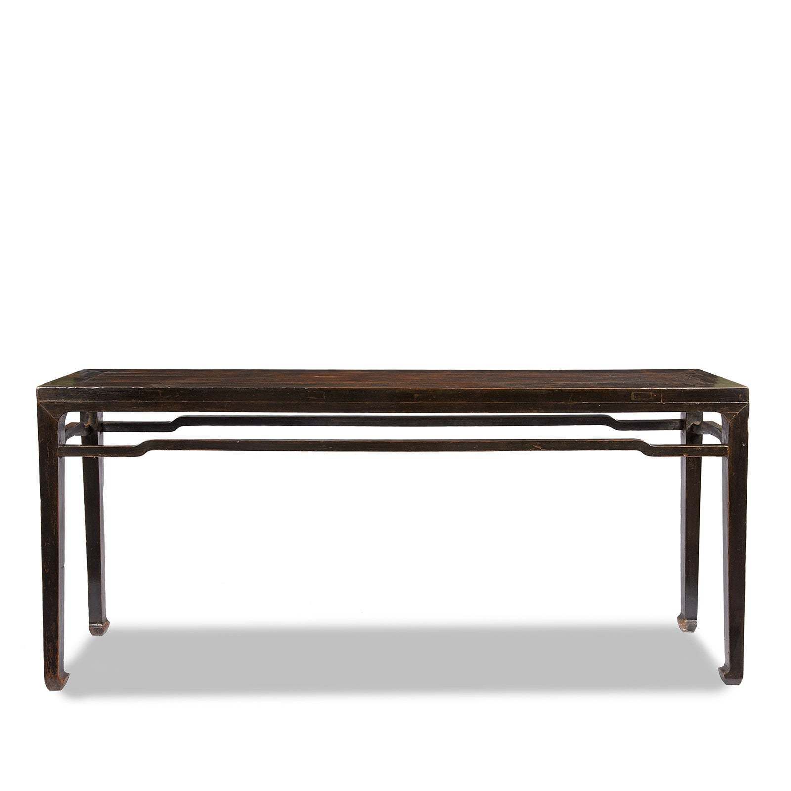 Chinese Black Lacquer Altar Table   19thc