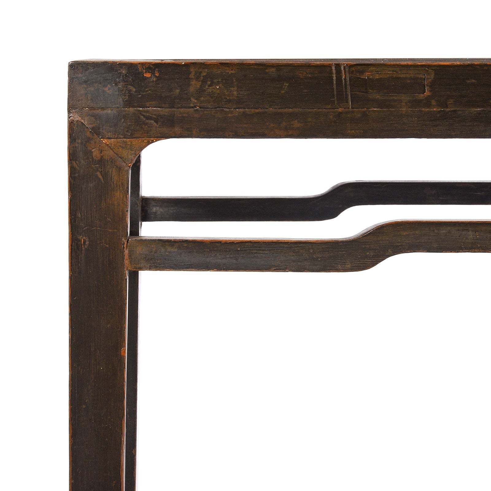 Chinese Black Lacquer Altar Table   19thc photo for sale
