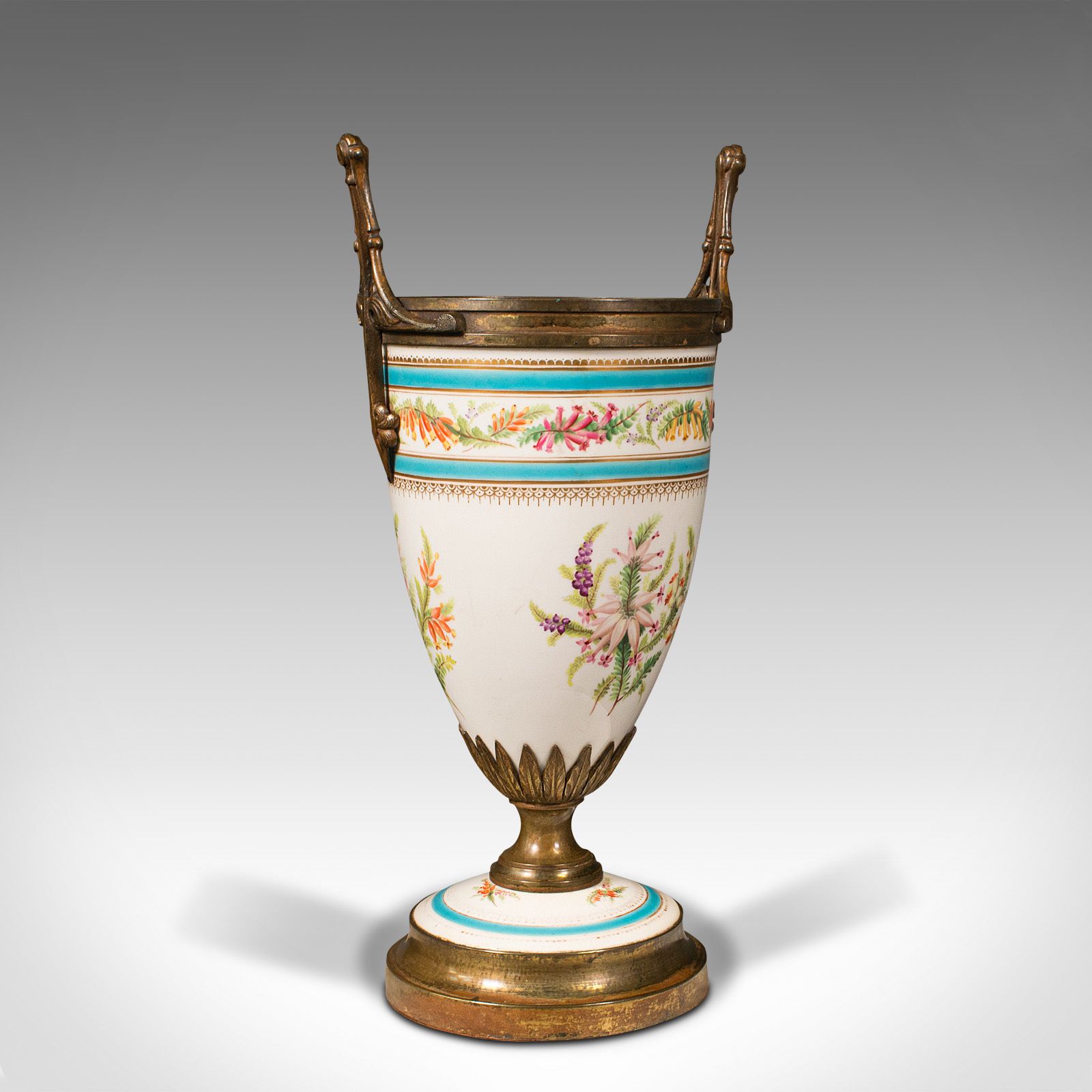 Antique Mantlepiece Jardiniere, French, Ceramic, Display, Planter