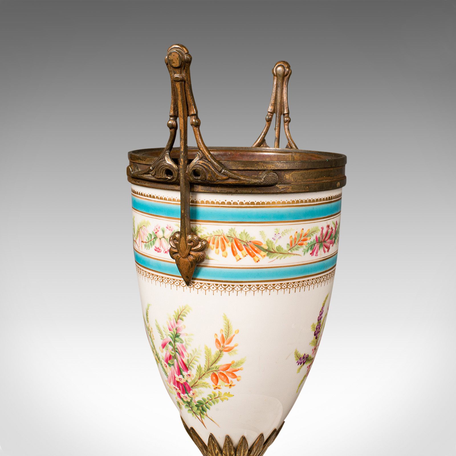 Antique Mantlepiece Jardiniere, French, Ceramic, Display, Planter photo buy