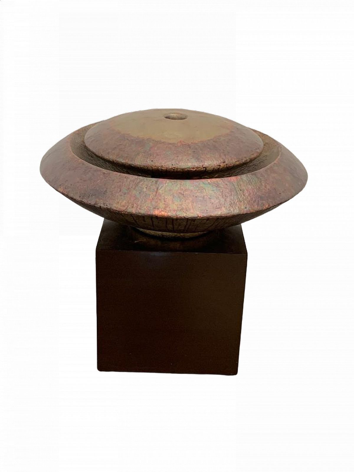 Astral Disk Fountain By Ravi Canta In Fibreglass And Copper, 1990s