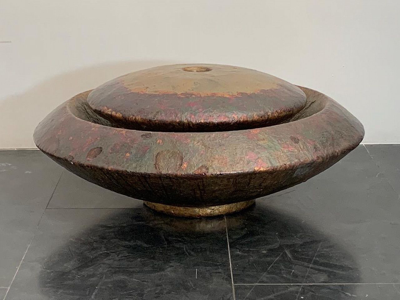 Astral Disk Fountain By Ravi Canta In Fibreglass And Copper, 1990s photo 1587.04