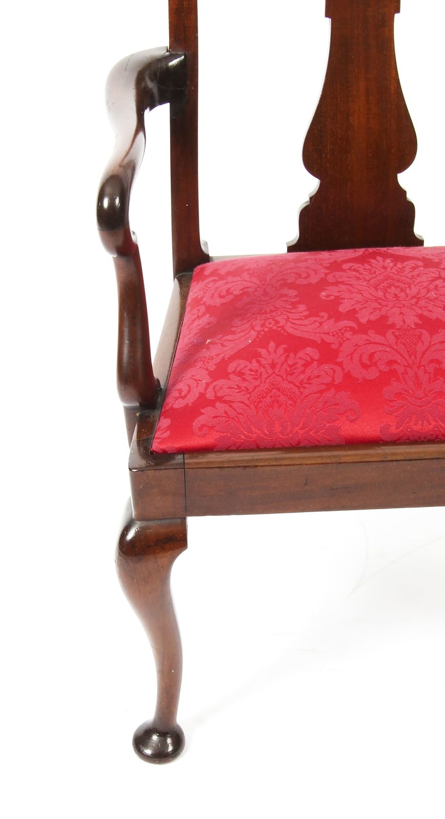 Antique Queen Anne Revival Mahogany Child's Chair   C1920 photo 575.0