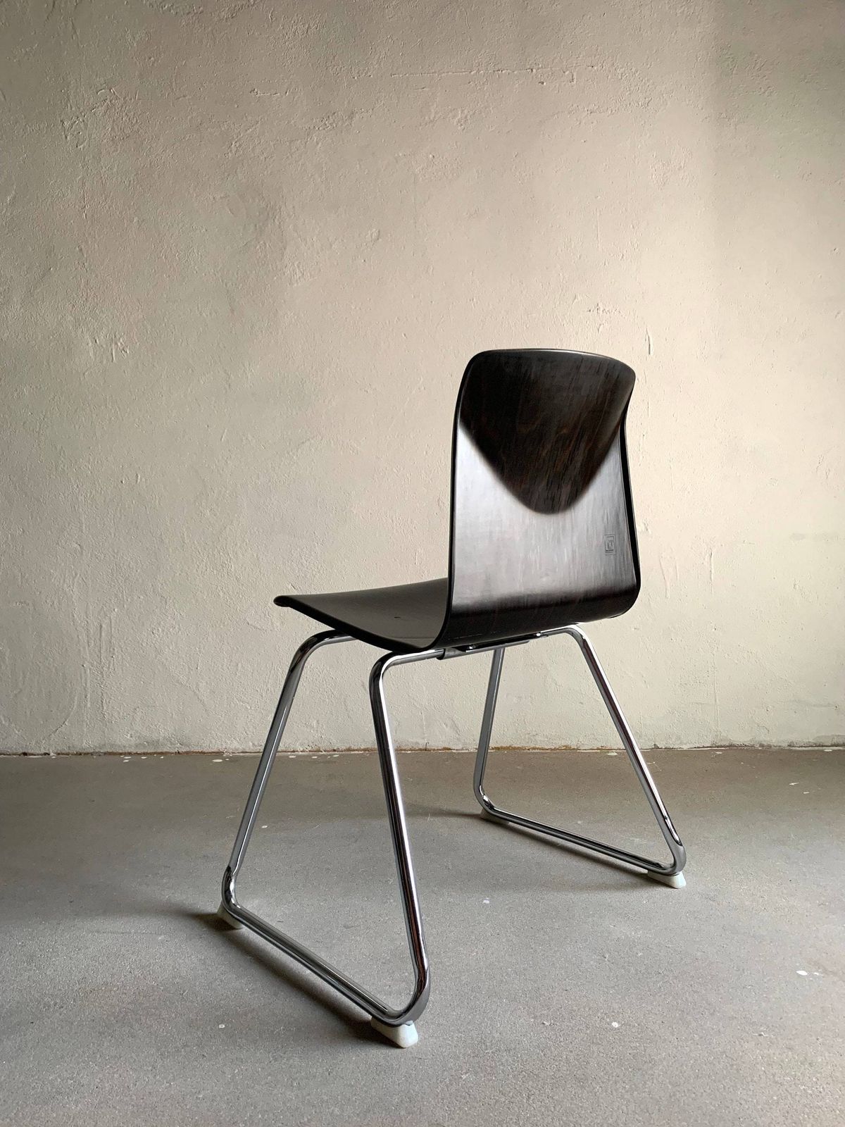 7 Metal Stackable Chairs/Tubular Dining Chair/Pagholtz/West Germany/1960s/Vintage photo furniture