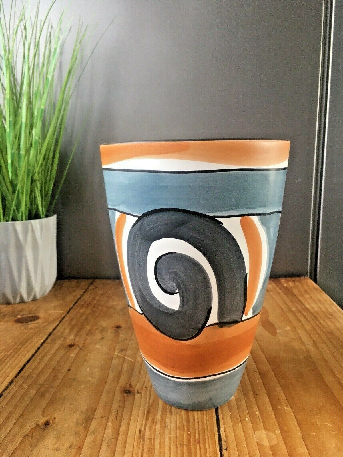 Unusual Mid Century Vase Abstract West German Italian Dutch  60's 70's Vintage photo vinterior