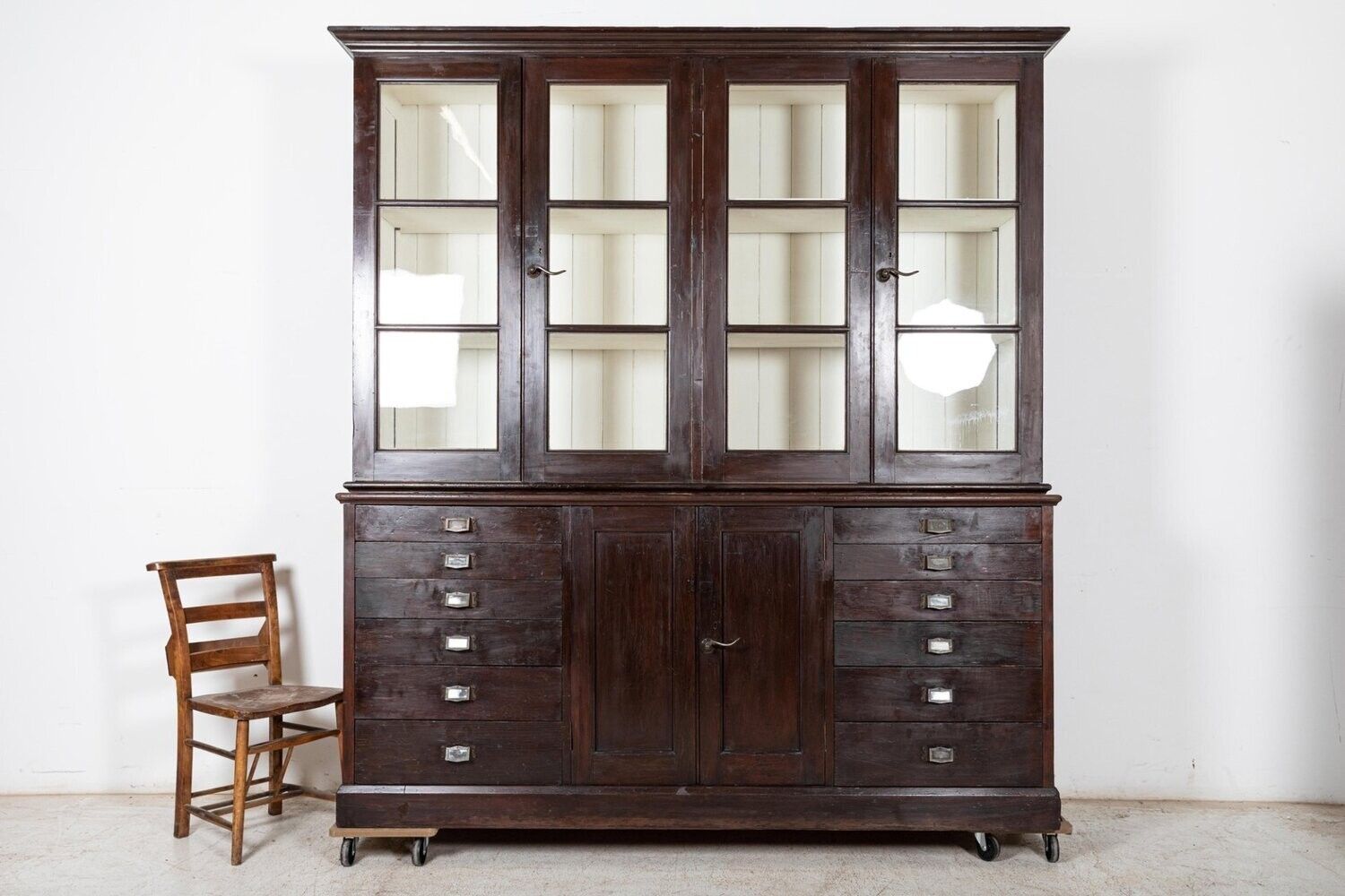 Large 19thc English Specimen Display Cabinet  Bookcase photo 5950.0