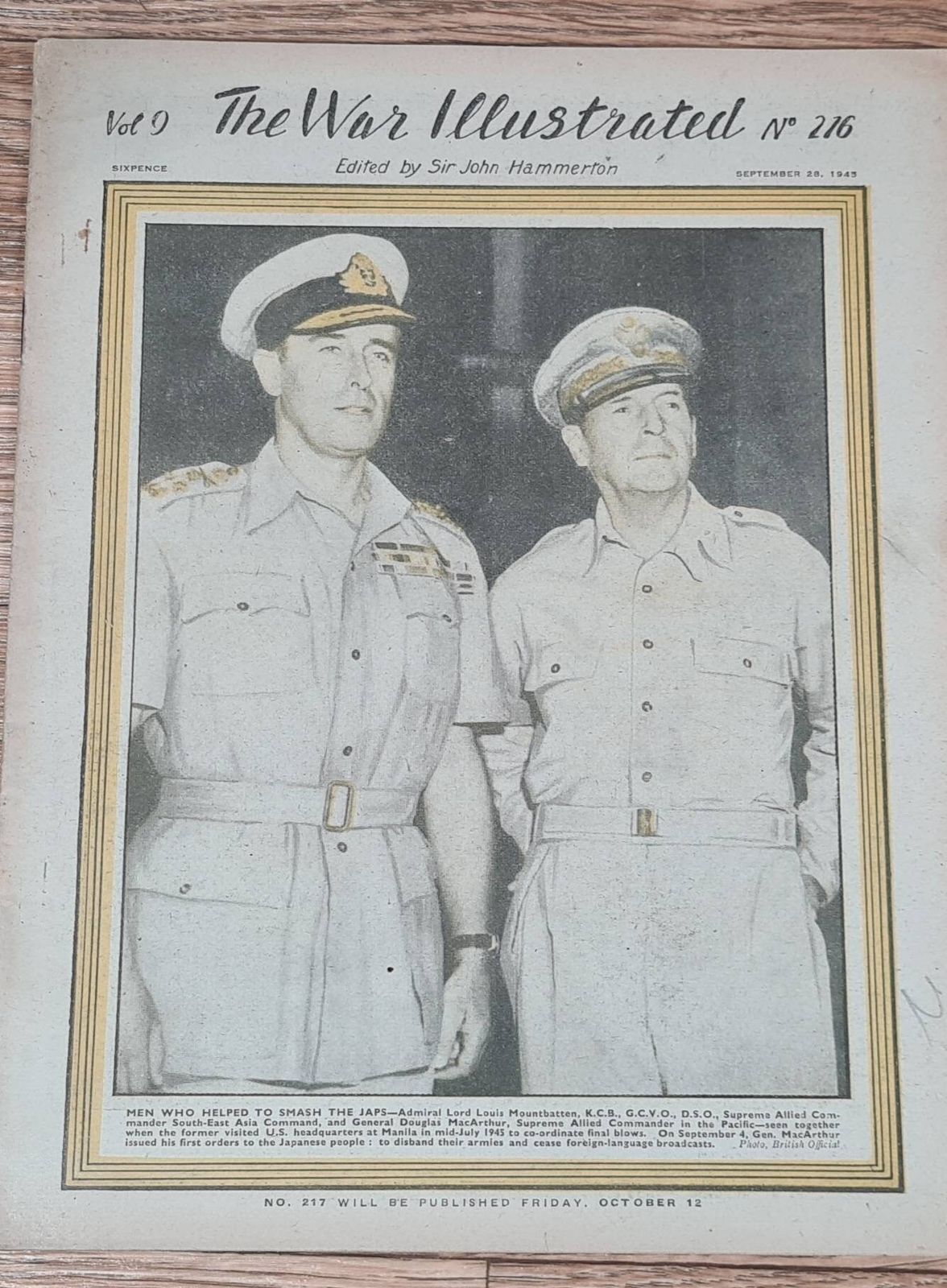 The War Illustrated   Original Newspaper From World War Two photo for sale