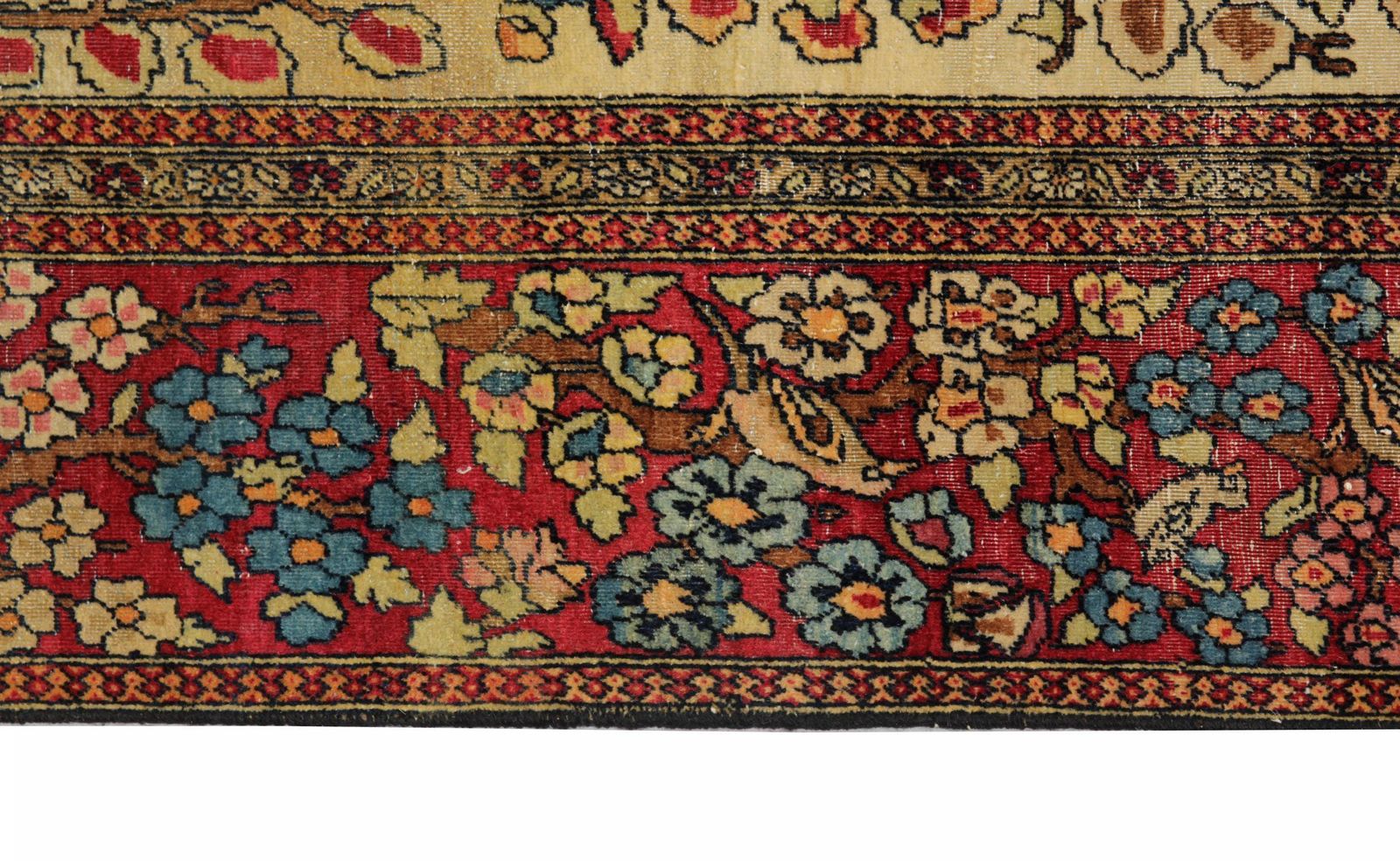 Antique Rug Vase Wool Area Handmade Carpet Oriental Living Room Rug photo for sale