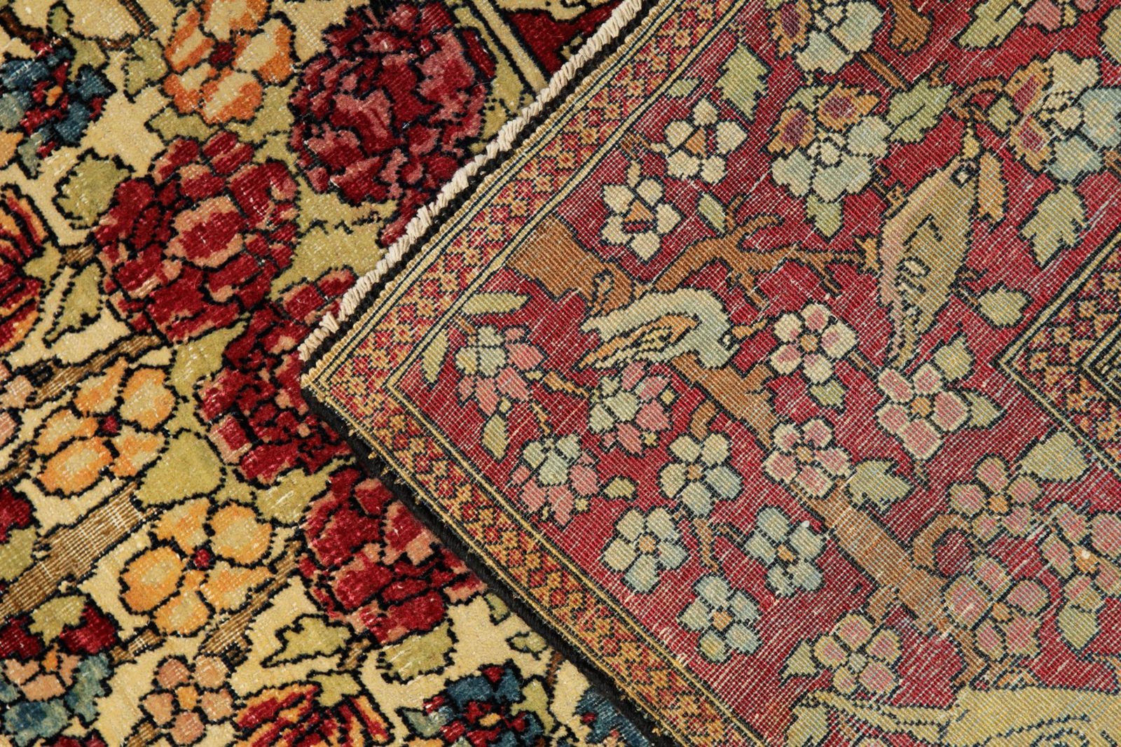 Antique Rug Vase Wool Area Handmade Carpet Oriental Living Room Rug photo vinterior